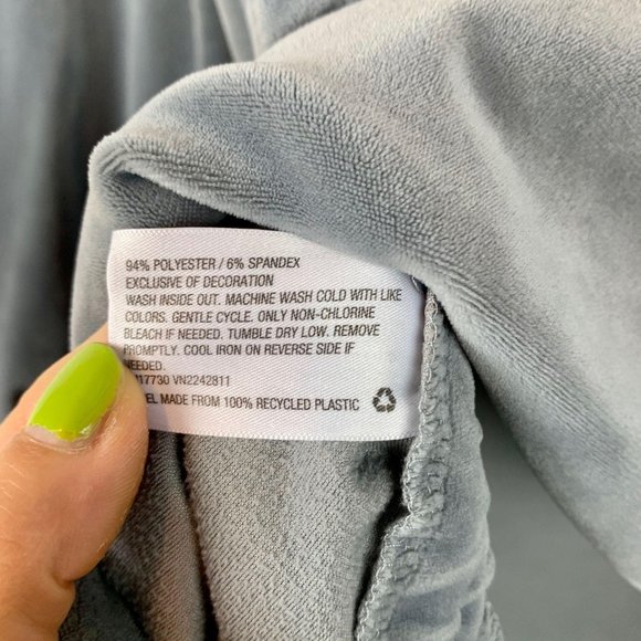 ISABEL Maternity Grey‎ Velour Side-Ruched VNeck Pullover Sz M - Picture 10 of 10